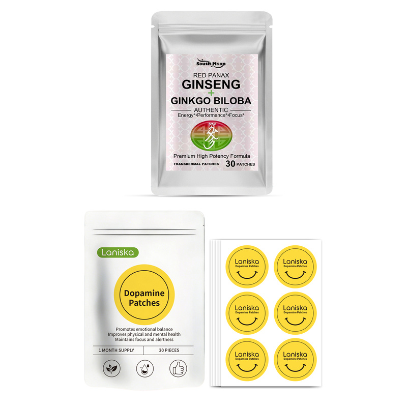 Ginger Tea - 란리스카 도파민 패치 60개와 붉은 인삼,