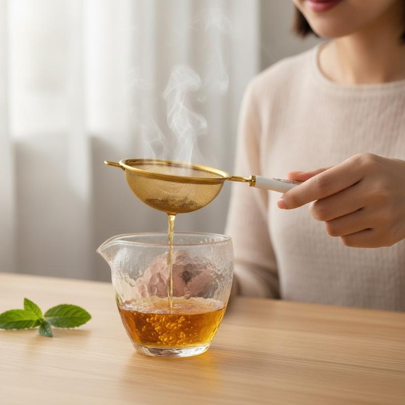 스테인리스 스틸 차망, 이중망 차잎 거름망, 세라믹 손 - Herbal Tea 리뷰 및 가격