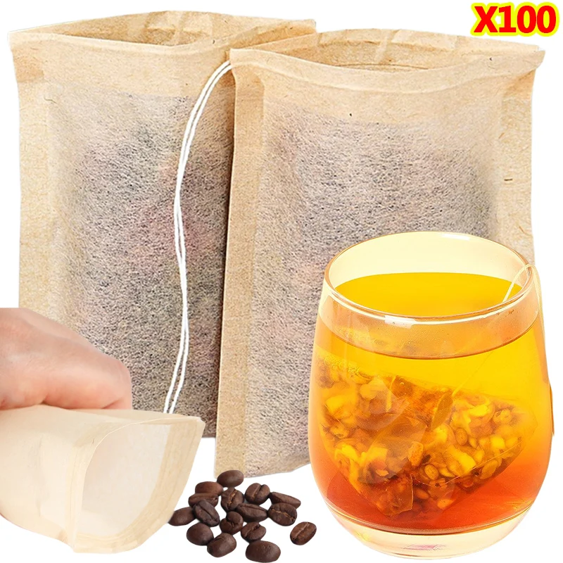 Drawstring 필터와 100Pcs 티백 커피 콩  - Herbal Tea 리뷰 및 가격