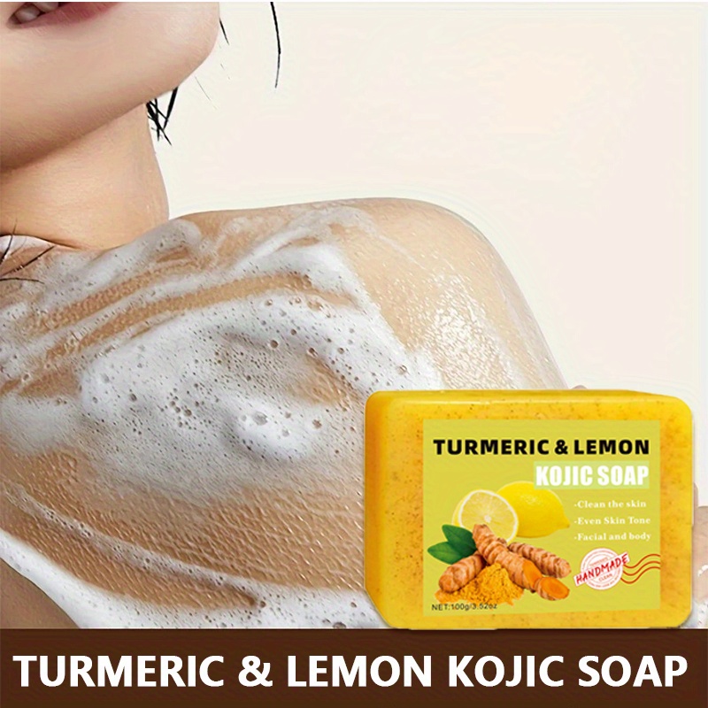 2PCS 강황 구연산 비누, 부드러운 클렌징, 바디 목 - Turmeric 리뷰 및 가격